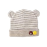 Outflower 帽子 ベビー 赤ちゃん おしゃれ コットン ニット帽 ベビー服 秋冬 保温 可愛い キッズ キャップ 誕生日 プレゼント 人気 ニットキャップ 新生児 防寒対策 0ヶ月～8ヶ月