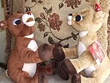 Rudolph the赤Nosed Reindeer and Clarice Plush Set by Commonwealth 2008