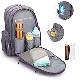 CoolBELL マザーズバッグ ママバッグ マミバッグ　ベビー オムツ ママ旅行用バッグ　ベビー用品収納　断熱ポケット 大型 防水性 ベビーバッグ 多機能 出産お祝い 交換パッド　男の子 女の子 ベ