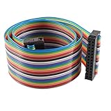 uxcell IDCフラットワイヤーケーブル パンこね台 ピッチ2.54mm メス-メス 26ウェイ 48cm 26ピン