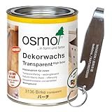 オスモカラー ウッドワックス 3136 バーチ 750ml 缶オープナー付き ステイン #3136