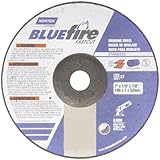 Norton Blue Fire Plus Fast Cut Depressed Center Abrasive Wheel, Type 27, Zirconia Alumina and Alumin