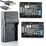 DSTE® アクセサリーキット NP-FV100 互換 カメラ バッテリー 2個+USB充電器...