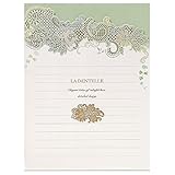 学研ステイフル 便箋 レターパッド レーザーカット グリーン D06423