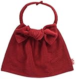 ニヴァ niva おしゃれスタイ・ビブ 女の子用 ビッグリボン レッド