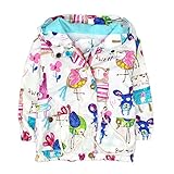 MIOIM® 秋冬春 キッズ 子供 女の子 花柄 かわいい キュート 上着 パーカー カラフル 動物柄