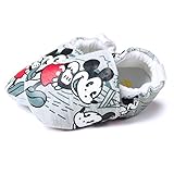 Nasbach　ベビーシューズ　赤ちゃん　キッズ　　ルームシューズ　　ミッキー　13cm