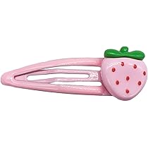 Amazon.co.jp: かわいいイチゴスナップヘアクリップ素敵なヘアピン 