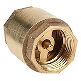 BQLZR Golden真鍮3 / 4 "スレッドインラインチェックバルブストレートタイプ