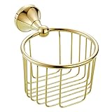 ライデンTMソリッド真鍮バスルーム洗面所トイレティッシュペーパーホルダーティッシュペーパースタンドティッシュペーパーストレージTissue PaperシェルフTissueペーパーバスケットティッシュ紙