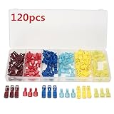 120pcs quick splice insulated wire crimp terminal & male