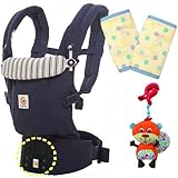 ベビーウエストベルト付エルゴベビー 抱っこ紐 出産祝セット　ADAPTアダプト/アドミラルブルー 【正規代理店2年間保証-SG認定付】