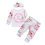 (プタス)Putars ベビー服 子供服 上下セット Tシャツ 女の子 長袖 総柄 花柄 ISNT SHE LOVELY 可愛い 秋 冬 スポーツ 運動会 旅行 記念日 プレゼント 3-18ヶ月