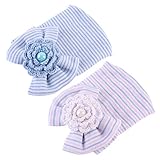 Lovoski 2枚セット　　赤ちゃん　ちょう結び　　ビーニー　　ハット　　ソフト　　病院のハット　　　0-6ヶ月