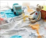 ARIBEBE Natural Baby gauze blanket [並行輸入品] (Jumanji Gray)
