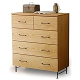 チェスト 収納 木製 天然木 タモ材 スチール脚 フルスライドレール 引き出し 幅88cm ナチュラル ブラック