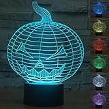 [新しい項目] Lmeison Joker 3d Optical Illusion夜ライトマルチ7色変更LEDデスクランプUSBケーブルスマートタッチボタンコントロール、最高のギフト子供、友人、誕生日