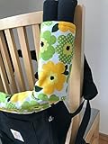 エルゴ　抱っこ紐よだれﾊﾟｯﾄﾞ/よだれカバー・首回りﾊﾟｯﾄﾞ　２点セット 北欧大花柄 黄緑