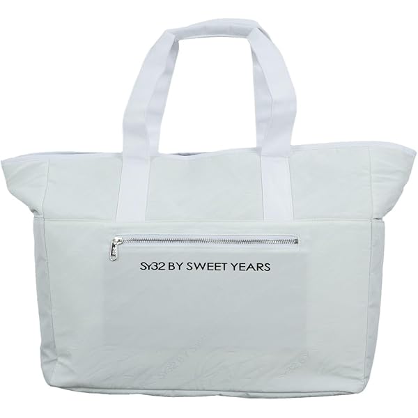 SY32ホワイト ダウンベスト 白 バッグプリント サイズXL sy32 by sweet 