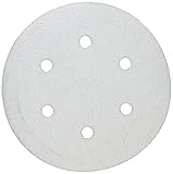Bosch SR6W080 6-Inch Hook & Loop Sanding Disc, 6-Hole, White, 80 Grit, 5 Pack by BOSCH
