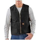 カーハート トップス ベスト Carhartt Men's Rugged Vest Black 6ks [並行輸入品]
