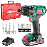 インパクトドライバー HYCHIKA(ハイチカ) 18V電動ドライバー 工具箱 最大トルク160N・m 大容量バッテリー2.0Ah 急速充電