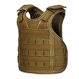 [PHOENIX IKKI] 350ml-550ml対応 調節可能 缶クーラー ペットボトル 瓶 断熱 飲料ホルダー 缶ホルダー タクティカル ビール用ベスト プレミアム戦術ベスト ミニチュア ブラウン