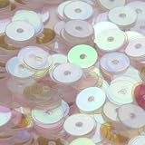 スパンコール&スパングル ウォッシャブル 平丸 4mm クリアー 透明アイリス 5グラム(約2050枚入り) 服飾 手芸 装飾