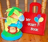 布おもちゃ スタッキング・トイ ジャングル&布絵本MY QUIET BOOK バルーン　オリジナル版 スマイルギフトセット2個組み