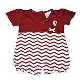 Baby Girls Indiana Hoosiers Chevronロンパースサイズ18か月