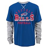 Buffalo Bills Youth NFL「アーチ型Fade " L / S Faux Layer Thermalシャツ S