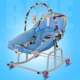 子供のロッキングチェア多機能快適な椅子ロッキング馬の夏のクールなメッシュ通気性の自動逃げる振動は、赤ちゃんが簡単に眠ることができます