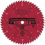 Freud LU86R014 14-Inch 54 Tooth ATB Thin Kerf General Purpose Saw Blade with 1-Inch Arbor and PermaS