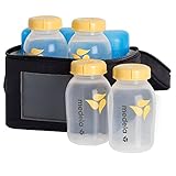 メデラ medela クーラーセット ポータブルアイスパック 搭載 母乳ボトル 150ml 4本セット [並行輸入品]