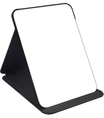 Amazon.co.jp: 折りたたみ スタンドミラー 鏡 卓上鏡 コンパクトミラー