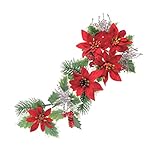 MAGIQ 東京堂 クリスマス 上質な 造花 ニコラ ポインミックスリング  #レッド FX005788