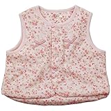 《秋冬春対応》(日本製) Pample Mousse(パンプルムース) 接結小花ちょうちょプリント胴着 50cm~70cm/PK NO.DP-73513