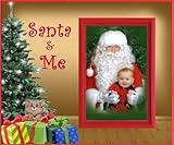 Santa and Me (Kitten) Christmas Picture Frame Gift by Expressly Yours! Photo Expressions [並行輸入品]