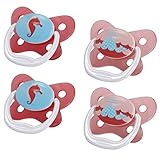 Dr. Brown's 4 Piece Prevent Butterfly Stage 1 Pacifier, Pink, 0-6 Month by Dr. Brown's [並行輸入品]