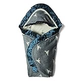 Sweet Mommy 【日本製】 フリルおくるみ 最上級6重ガーゼ リバーシブル フード付き ふんわり わたあめガーゼ 毛玉になりにくい 洗濯するたび柔らか 冷房対策にも 天然素材 ベビー 男の子 