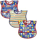 Neat Solutions Print Water Resistant Bib Set, Boy, 3-Count by Neat Solutions