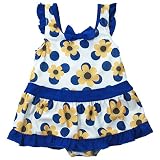 盛夏SWIMMING WEAR(スイミングウエア) 2WAY女児水玉&花スイムワンピース 95cm/NB NO.C-4866217