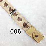 (ERKBA 006 ♥キナリラメ入り)ハッピーベルト（ジュニア）日本製　【対応身長120～150cm】 (006 ♥キナリラメ入り)