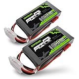OVONIC 2s リポバッテリー 50C 1000mAh 7.4V リポバッテリー JSTコネクター付き RC FPV レーシング ドローン クアッドコプター (2パック)