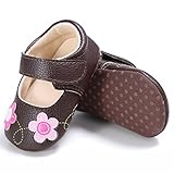 Lutents ベビーシューズ　靴　赤ちゃん靴　滑め防ぐ靴 室内履き　歩行靴　フォーマルシューズ 刺繍花 ガールズシューズ　滑り止め トレーニング　 ルームシューズ 出産お祝いプレゼント (13cm（
