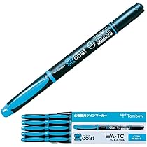 Amazon.co.jp: トンボ鉛筆 蛍光ペン 蛍コート 空色 10本 WA-TC96