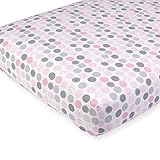 Babies R Us Girl Owl Dot Percale Print Crib Sheet by Babies R Us