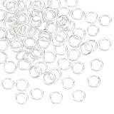 PH PandaHall 80個 丸カン 4mm 925純銀製 マルカン リング 金具セット シルバー ジュエリー DIY用 基礎パーツ 手芸用品 クラフト用品 アクセサリーパーツ ハンドメイド レスレット ピアス イヤリング ネックレス 手作り材料