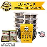 Bolt Goods Round Plastic Meal Prep Containers Durable Food Storage Bento Box Lunch Bowl with Leak Pr