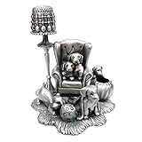 A.E.Williams ソーイングステーション プレミアム パピールーム ピューター 錫 英国製 はさみ 指ぬき 針山